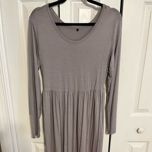 Gray  size large maxi dress